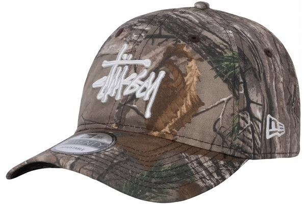 Stussy x New Era 9Twenty Basic Strapback Hat Realtree
