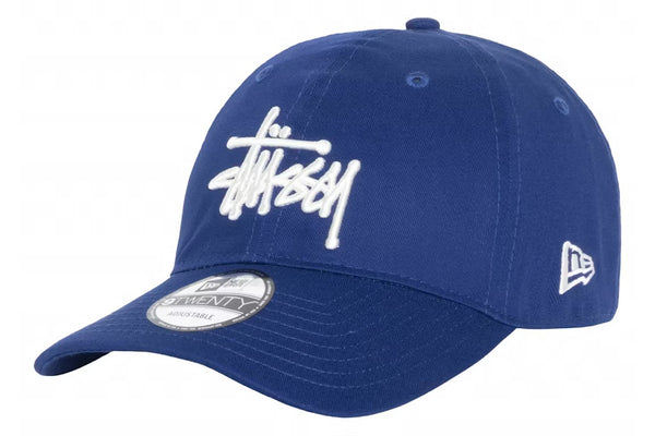 Stussy x New Era 9Twenty Basic Strapback Hat Royal