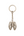Stussy Ribcage Keychain Silver