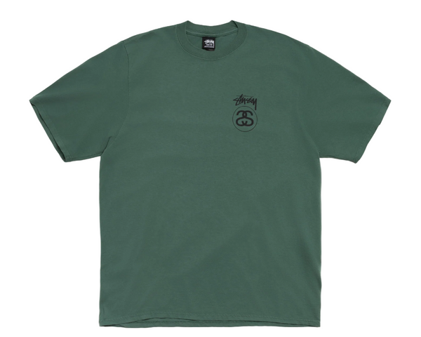 Stussy Stock Link Tee Pigment Dyed Pine