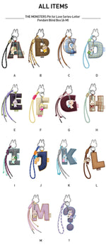 Load image into Gallery viewer, The Monsters Labubu Pin for Love Series- Letter Pendant Blind Box (A-M) (Sold per piece)
