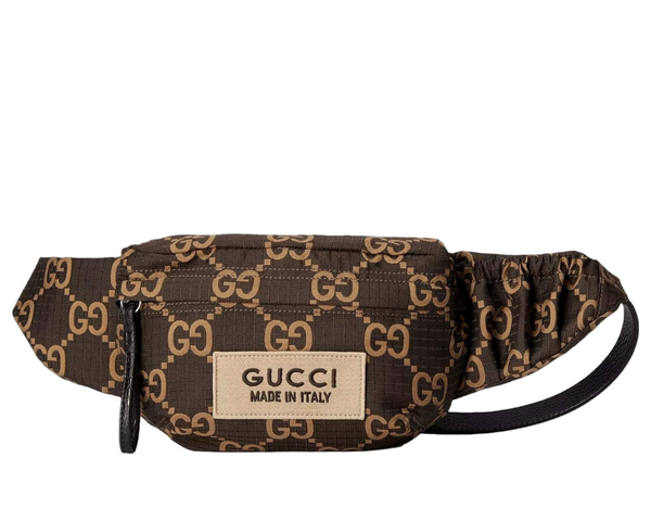 GUCCI GG Nylon Ripstop belt bag Dark Brown