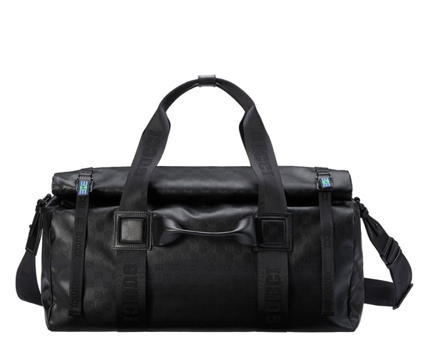GUCCI GG Crystal Duffle Bag Gg Canvas - Black
