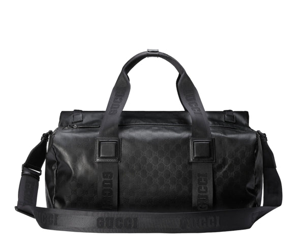 GUCCI GG Crystal Duffle Bag Gg Canvas - Black
