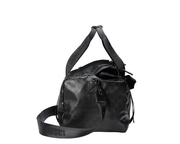 GUCCI GG Crystal Duffle Bag Gg Canvas - Black