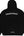 Chrome Hearts Scroll Logo Zip Up Hoodie Black