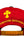Chrome Hearts Cross Patch 5 Panel Baseball Hat Red Yellow