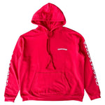 Load image into Gallery viewer, Chrome Hearts Red &amp; White Scroll Logo Hoodie
