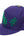 Chrome Hearts Cross Patch 5 Panel Baseball Hat Purple Green