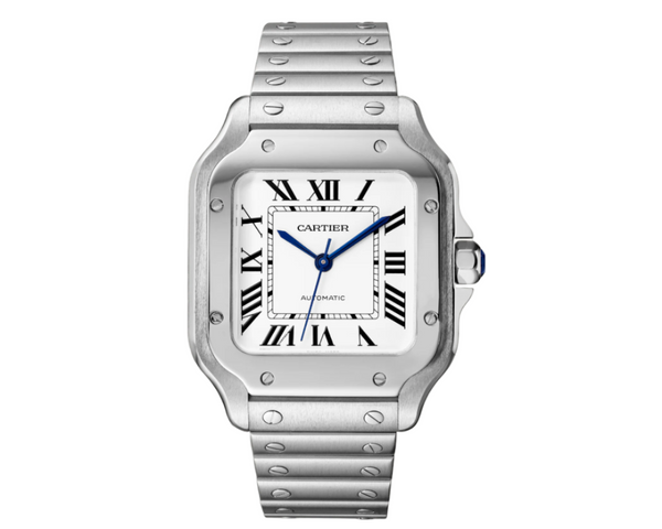 Cartier Santos Medium White Dial Fullset