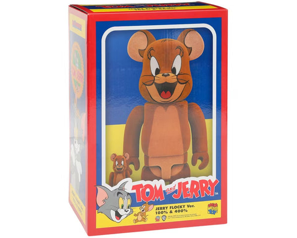 Bearbrick Tom and Jerry: Jerry Flocky 100% & 400% Set