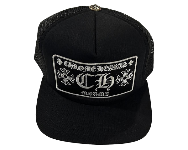 Chrome Hearts Miami Exclusive Trucker Hat Black