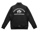 Load image into Gallery viewer, Chrome Hearts  Triple Cross Embroidered Half Zip Hoodie Black
