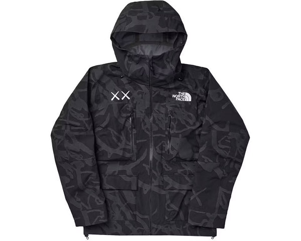 KAWS x The North Face Freeride Jacket TNF Black Dragline Print