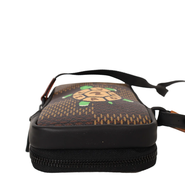 Louis Vuitton x Nigo Double Phone Pouch Damier Ebene Giant Brown (Like new)