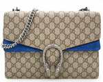 Load image into Gallery viewer, Gucci Dionysus Shoulder Bag GG Supreme Medium Beige/Blue (Like New)
