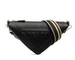 Load image into Gallery viewer, Prada Saffiano Triangle Shoulder Bag Black (Like New)
