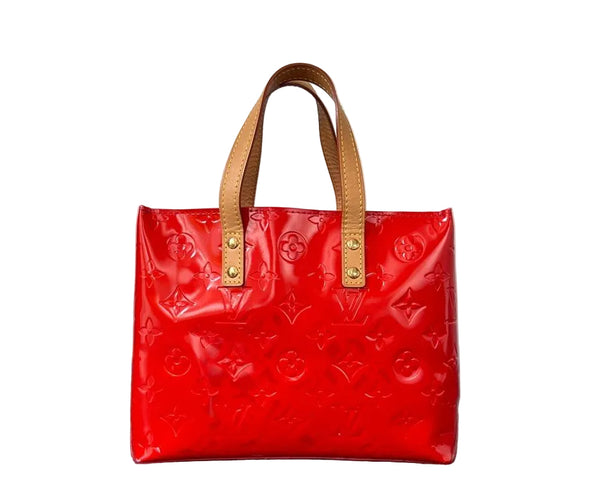 Louis Vuitton Red Monogram Vernis Reade PM Tote Bag (Like new)