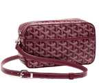 Load image into Gallery viewer, Goyard Burgundy Chevron Print Coated Canvas Cap-vert Bag (Like new)

