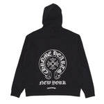 Load image into Gallery viewer, Chrome Hearts NYC Exclusive Horseshoe Logo Hooded Black White
