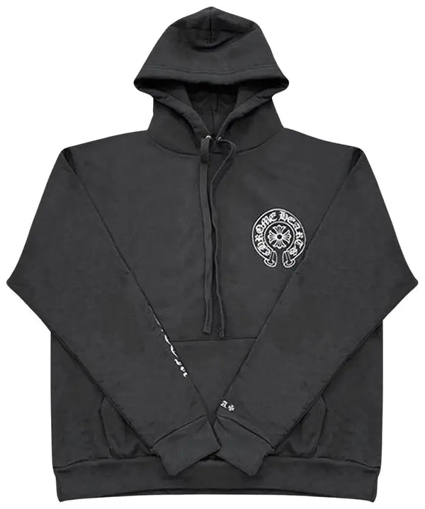 Chrome Hearts Silver Glitter Hoodie Black