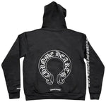 Load image into Gallery viewer, Chrome Hearts Silver Glitter Hoodie Black
