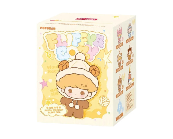 Popmart Pop Bean Fluffy & Cozy Series-Plush Pendant Blind Box (Sold per piece)