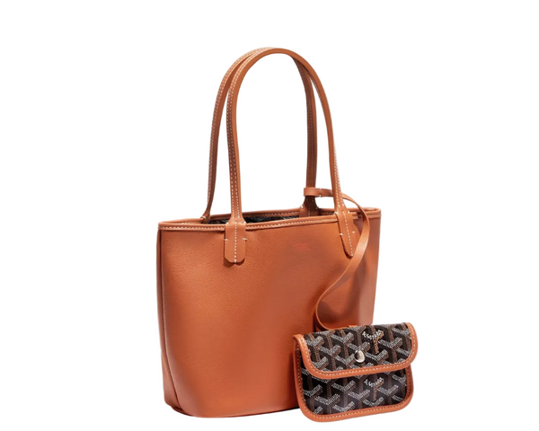 Goyard Anjou Mini Bag Black and Tan (Like new)