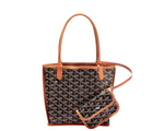 Load image into Gallery viewer, Goyard Anjou Mini Bag Black and Tan (Like new)
