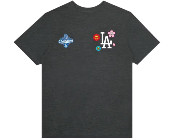 Takashi Murakami Fanatics x Los Angeles Dodgers World Series 2025 Champs T-Shirt Charcoal