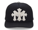 Load image into Gallery viewer, Chrome Hearts Cemetery Calf Hair Trucker Hat Black
