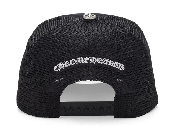 Chrome Hearts Cemetery Calf Hair Trucker Hat Black
