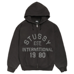 Load image into Gallery viewer, Stussy Established Zip Hoodie Black
