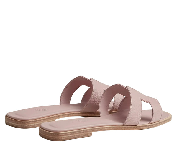 Hermes Oran sandal Rose Porcelaine Epsom Calfskin Leather