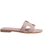 Load image into Gallery viewer, Hermes Oran sandal Rose Porcelaine Epsom Calfskin Leather
