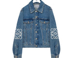 Load image into Gallery viewer, Loewe Anagram Jacket Denim &amp; Baggy Jeans (Set) Like New
