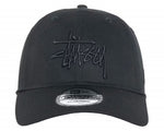 Load image into Gallery viewer, Stussy New Era 9Twenty Basic Strapback Onyx
