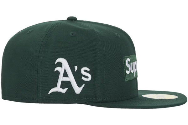Supreme MLB Teams Box Logo New Era 59Fifty Cap Green 7 3/8