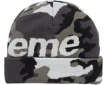 Load image into Gallery viewer, Supreme Camo Big Logo Beanie Snow Camo
