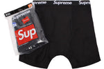 Load image into Gallery viewer, Supreme Hanes Boxer (4 Pack) Briefs Black
