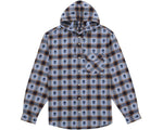 Load image into Gallery viewer, Supreme Number (N)ine Hooded Flannel Shirt Blue
