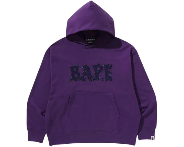 BAPE Color Stone Relaxed Fit Pullover Hoodie Purple