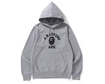 Load image into Gallery viewer, BAPE College Pullover Hoodie Gray
