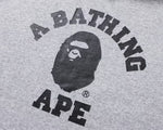 Load image into Gallery viewer, BAPE College Pullover Hoodie Gray
