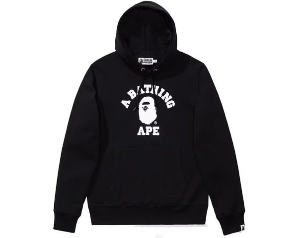 BAPE College Pullover Hoodie Black