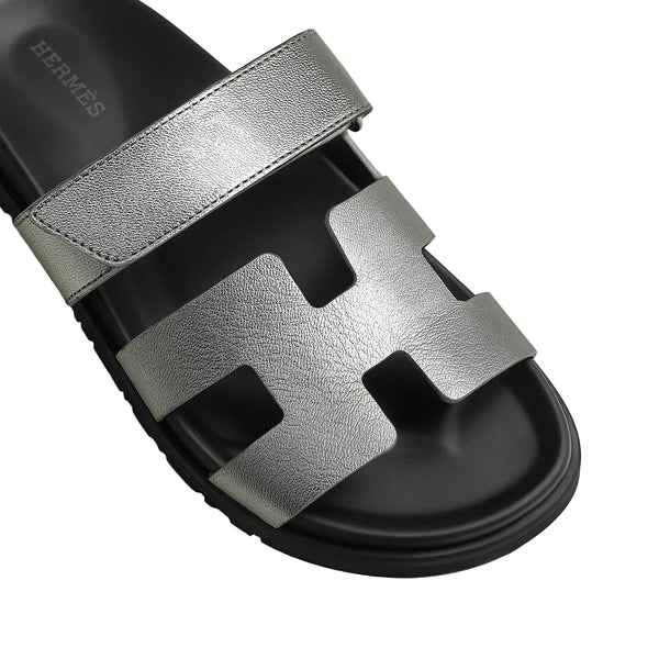 Hermes Chypre Sandal Gris Argenté (Women’s)