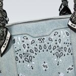 Load image into Gallery viewer, Amiri ‘Bandana Denim’ Weekender Bag
