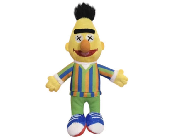 KAWS x Sesame Street Water Parade Bert Plush Keychain