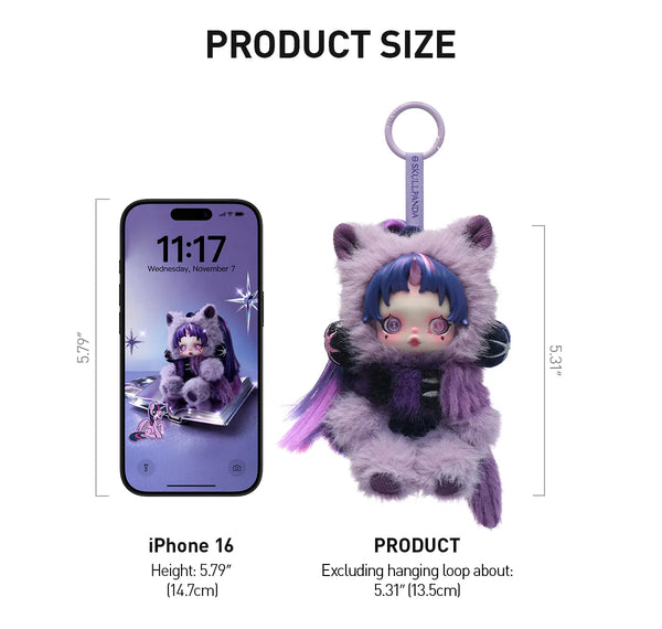 Popmart SKULLPANDA × My Little Pony Series Plush Doll Pendant (Sold per piece)