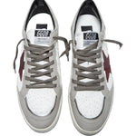 Load image into Gallery viewer, Golden Goose Ball Star Double Upper White Dove Bordeaux
